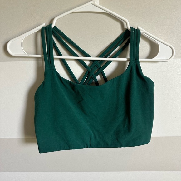 Athleta Hyper Focused Bra Dark Green - Picture 4 of 6